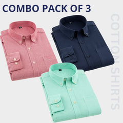 Premium Imported 100% High Quality Cotton Formal Men’s Plain/Solid Shirts| Full/Half Sleeve | With Pocket | (FS-140)