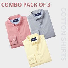 Premium Imported 100% High Quality Cotton Formal Men’s Plain/Solid Shirts| Full/Half Sleeve | With Pocket |  (FS-143)