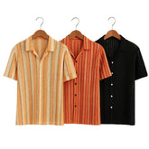 3 Pack Men's Crochet Shirts | Unique Patterns, Ultimate Comfort, Effortless Style| SC-18