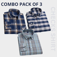 Premium Imported 100% High Quality Check Shirt | Full/Half Sleeve | With Pocket |(FS-105)