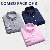 Premium Imported 100% High Quality Cotton Formal Men’s Plain/Solid Shirts| Full/Half Sleeve | With Pocket | (FS-133)
