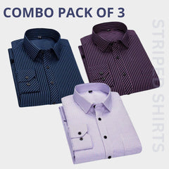 Premium Imported 100% High Quality Striped Shirt | Full/Half Sleeve | With Pocket | (FS-114)