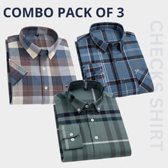 Premium Imported 100% High Quality Check Shirt | Full/Half Sleeve | With Pocket |(FS-104)